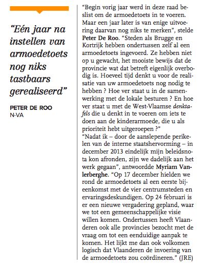 Armoedebeleid onder vuur