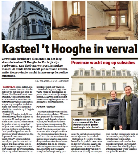 kasteel 't Hooghe Kortrijk