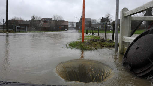 Wateroverlast West-Vlaanderen