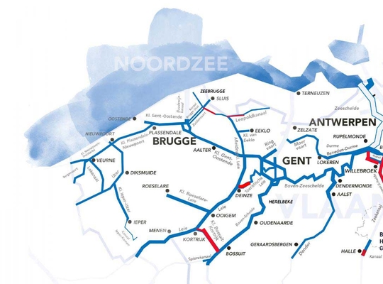 Blauwalgen in West-Vlaanderen