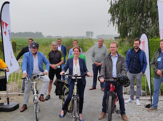 Opening Vrijbosroute op 13 juli 2021 in Boezinge