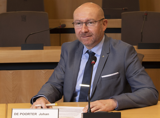 Provincieraadslid Johan De Poorter actief in de provincieraad