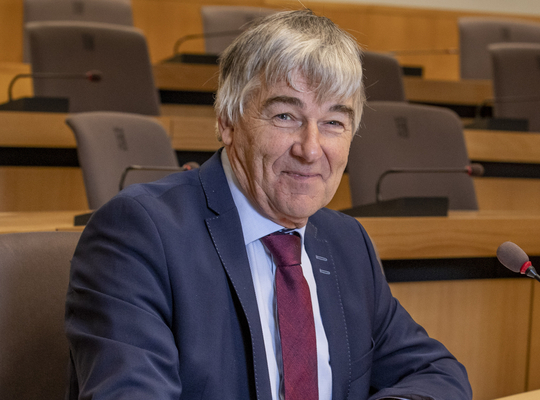 Luc Coupillie aan het woord als provincieraadslid