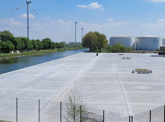 River Terminal Roeselare in aanleg