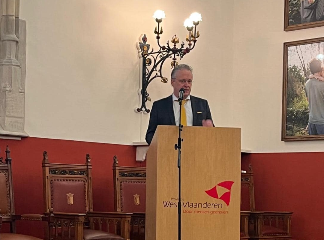 Voorzitter provincieraad Wim Aernoudt bij de rede van de gouverneur '24
