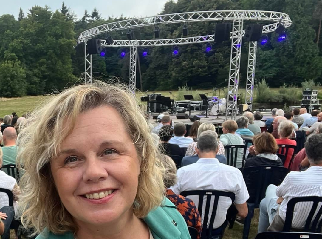 Provincieraadslid Isabelle Vandenbrande bij "Pakse Natuur"