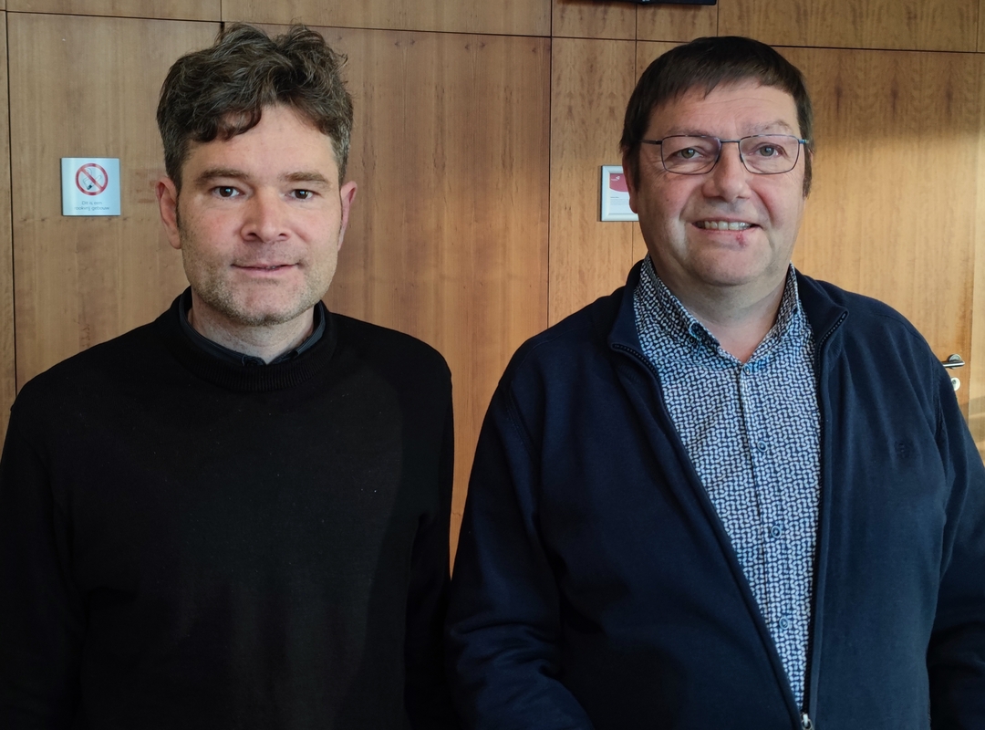 Provincieraadsleden Maarten Tavernier (Groen) en Kristof Pillaert (N-VA)