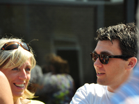 provincieraadslid Mieke Van Hootegem (Roeselare) op zomerbarbecue N-VA Roeselare