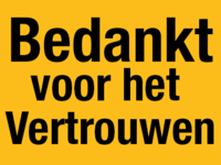 Bedankt!